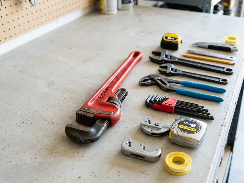 Professional plumbers in Lavaca, AR equipped with top-tier tools for residential and commercial plumbing services.